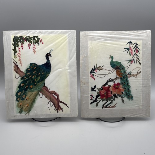Vintage chinese peacock wheat - peacock,